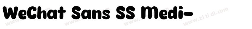 WeChat Sans SS Medi字体转换